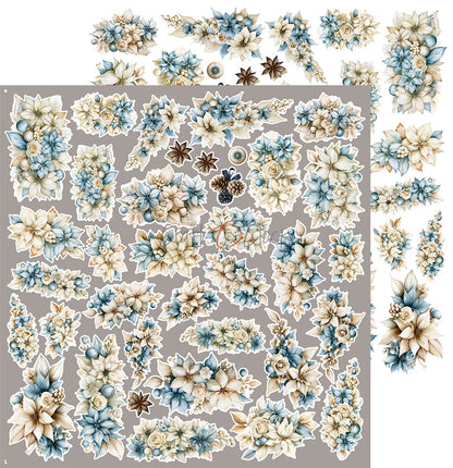 Craft o`clock - Snow Games - flowers 12x12"