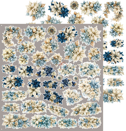 Craft o`clock - Snow Games - flowers 12x12"
