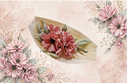 Vintage Rose Harmony-  stoff blomster