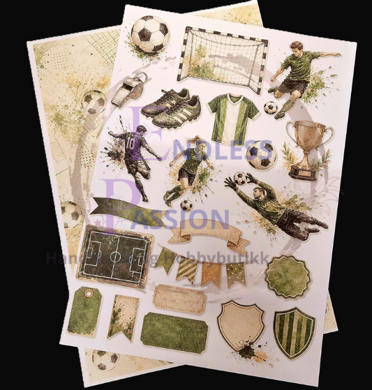 Fotball sett  - A4 ark