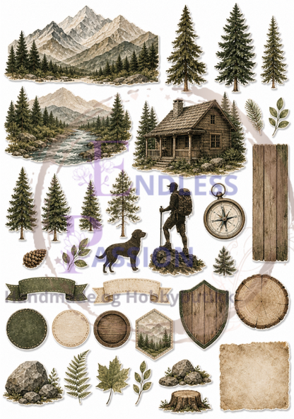 Nordic Nature sett - A4 ark