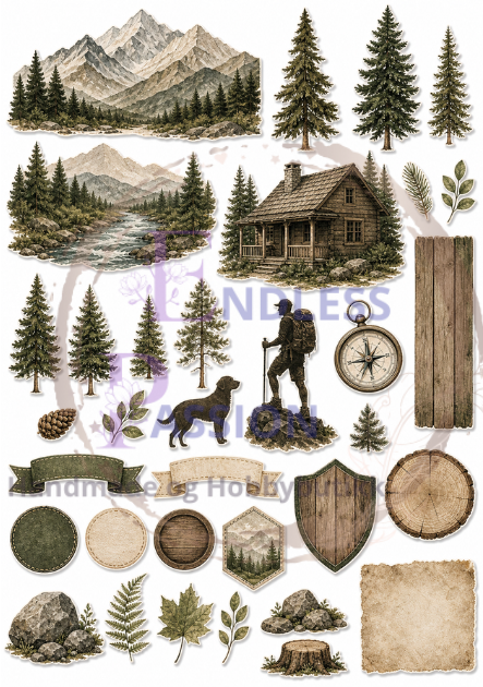 Nordic Nature sett - A4 ark