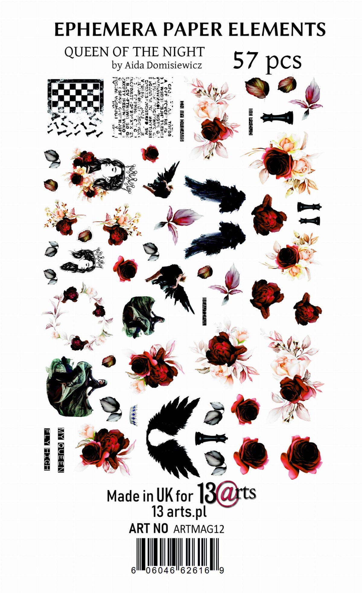 13Arts - Queen of the night - die cuts