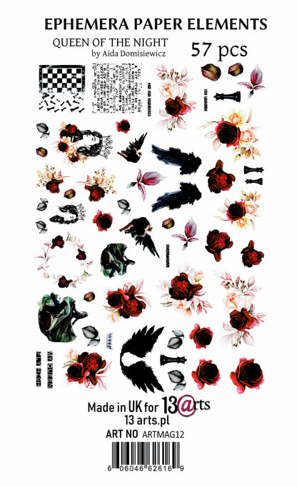 13Arts - Queen of the night - die cuts