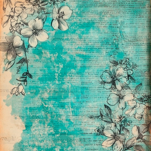 Scraplove - Flower Background 8