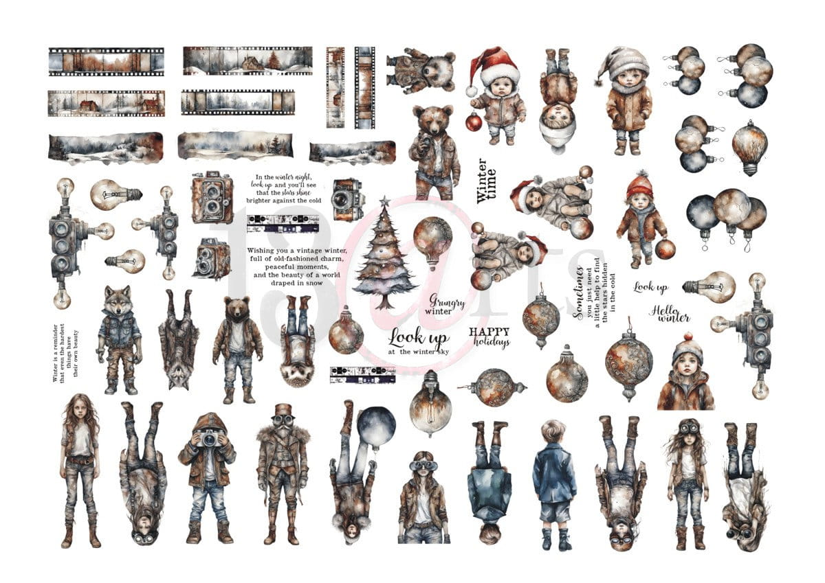 13Arts - Grungy Winter - die cuts