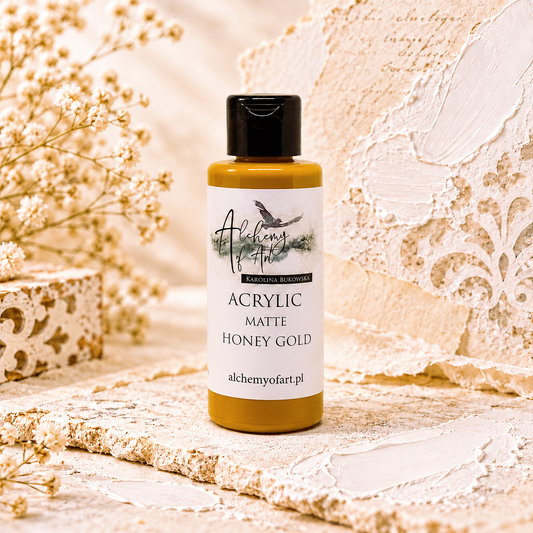 Alchemy of Art – Matt akrylmaling Honey Gold 60ml