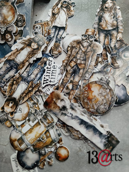 13Arts - Grungy Winter - die cuts