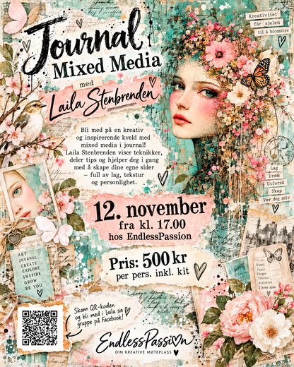 Journal Mixed Media med Laila Stenbrenden | 12. november