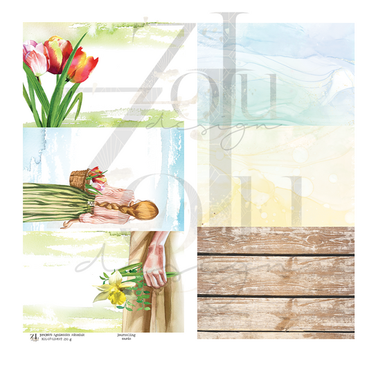 ZojuDesign - Lady Spring - journalkort