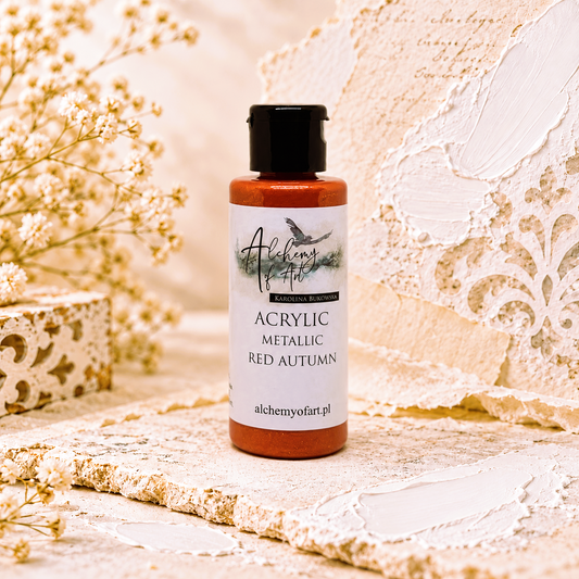 Alchemy of Art – Metallic akrylmaling Red Autumn 60 ml
