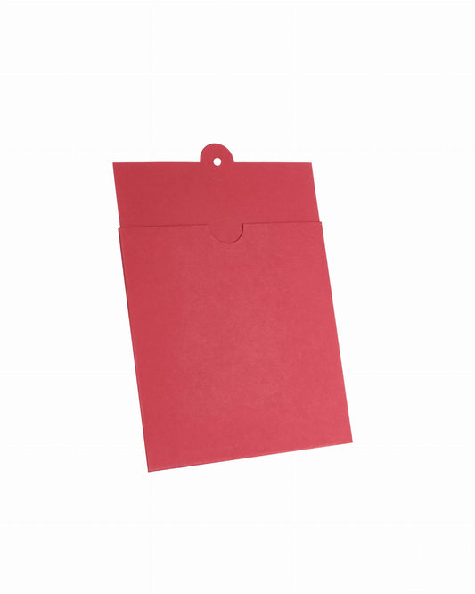 Gavekort/Voucher etui 15x15cm - rød