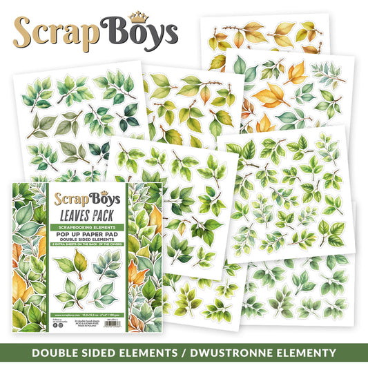 Scrapboys - Leaves Pack Pop-Up 6x6"