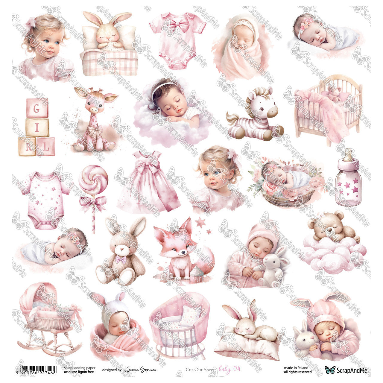 Scrapandme - Oh, Baby -  Baby 04 - 12x12"