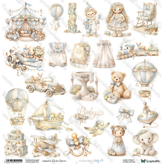 Scrapandme - Lovely Day 12x12" - baby 09