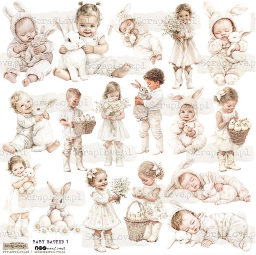 Scraplove Rispapir - Baby easter 1