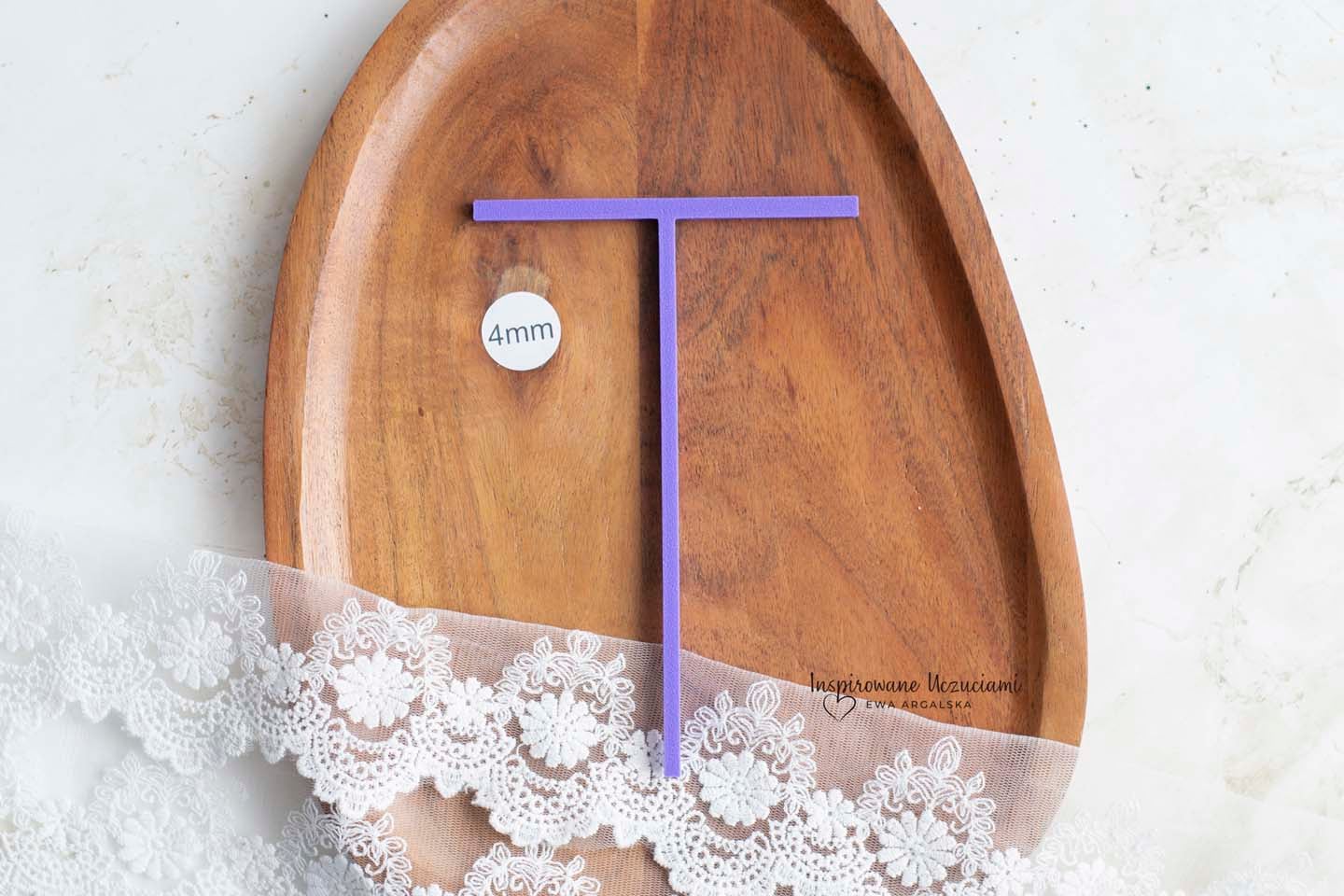 T-formet linjal for albumomslag 4mm