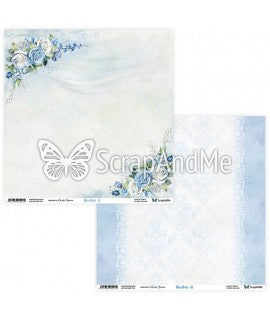 ScrapAndMe - Blue Roses 12x12"