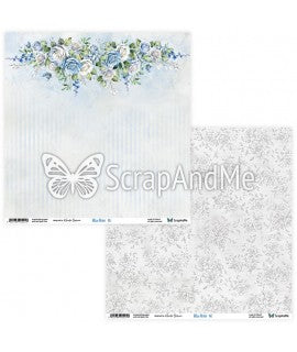 ScrapAndMe - Blue Roses 12x12"