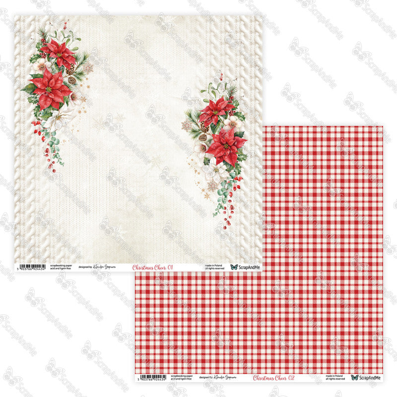 Scrapandme - Christmas Cheer 12x12" - 1-2