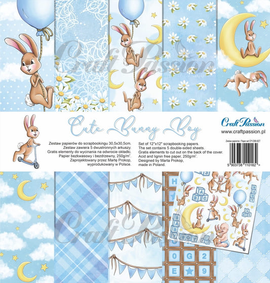CraftPassion - Cute Bunny Boy 12x12