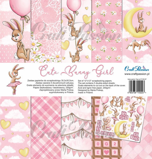 CraftPassion - Cute Bunny Girls 12x12