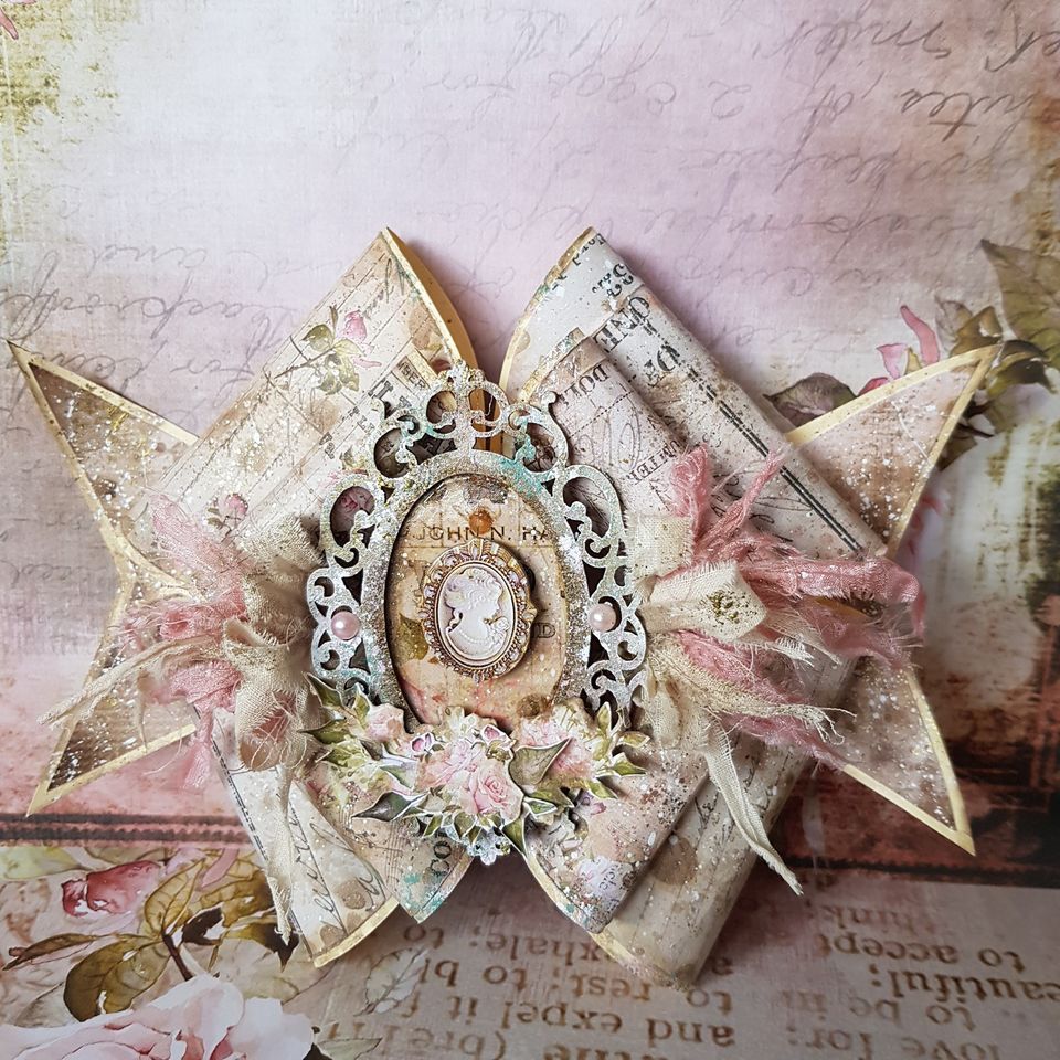 Soft Blush Garden - hand dyed ribbon