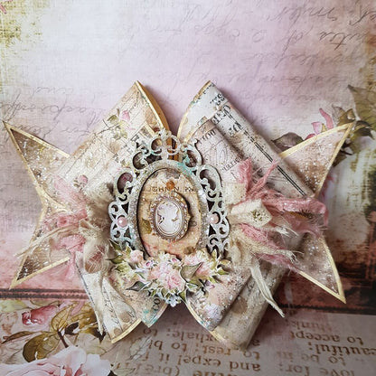 Soft Blush Garden - hand dyed ribbon