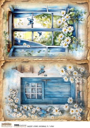 Utklippsark A4 -Daisy Junk Journal 5