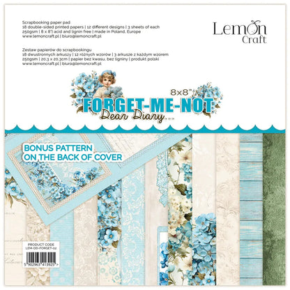 Lemoncraft - Dear Diary - Forget me not 8x8"