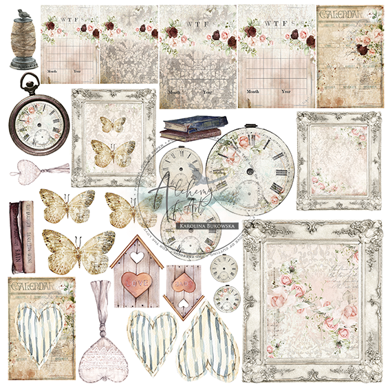 AlchemyOfArt - Romantic Shabby Chic 12x12