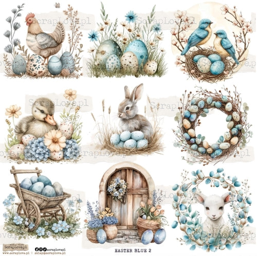 Scraplove - Easter Blue 2