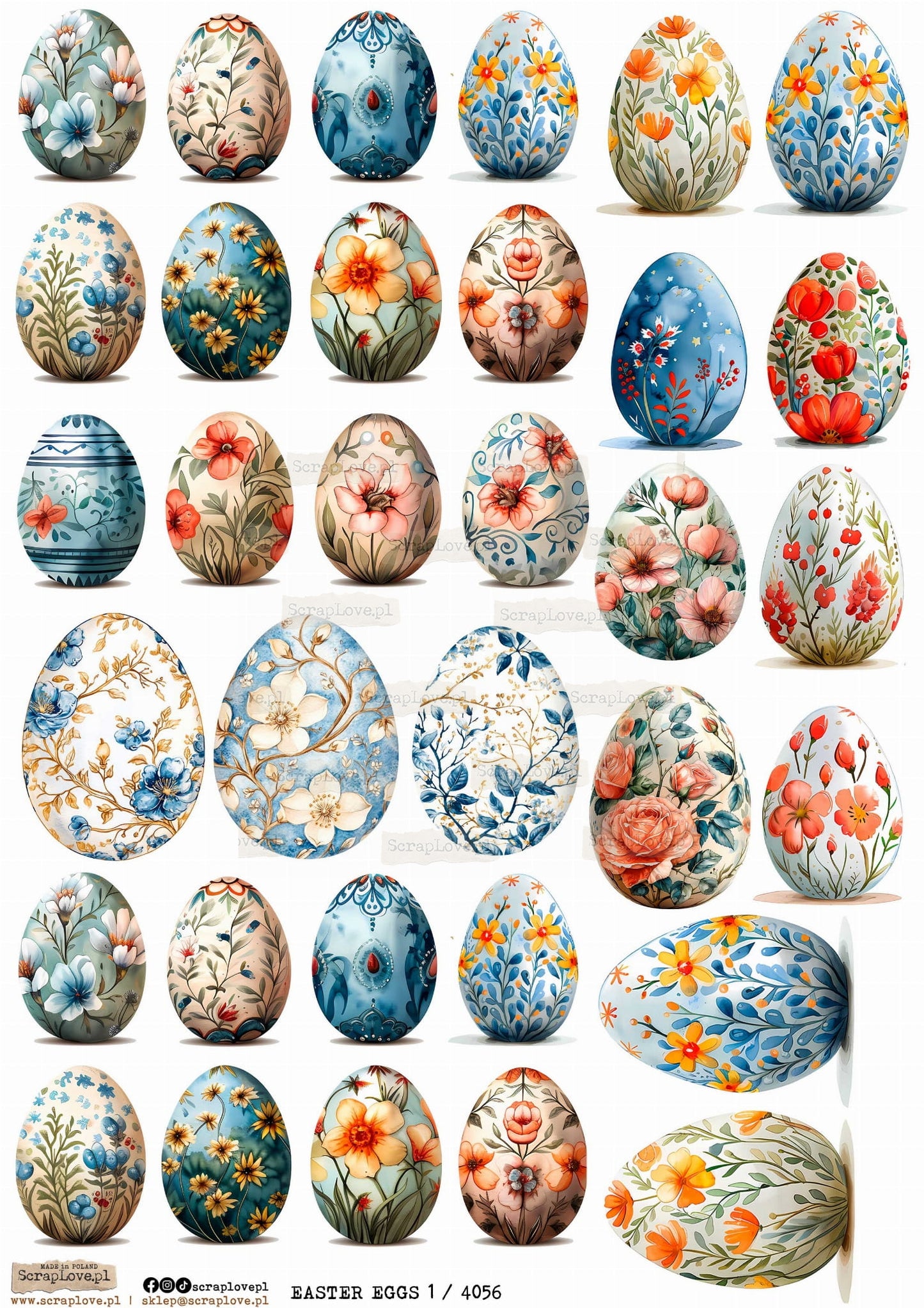 Scraplove Rispapir - Easter Eggs 1