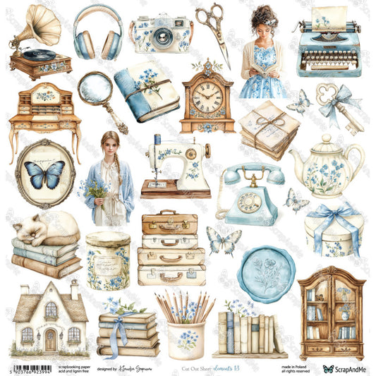 Scrapandme - Lovely Day 12x12" - elements 13