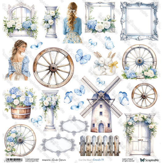 Scrapandme - Lovely Day 12x12" - elements 14