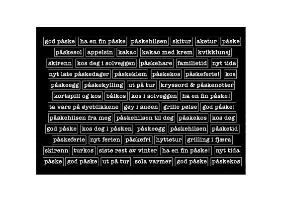 Hege Foyn  - Påske  - svart