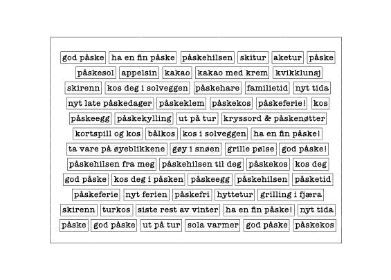 Hege Foyn  - Påske  - hvitt