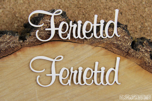 Chipboard - Innskripsjon -  Ferietid 2
