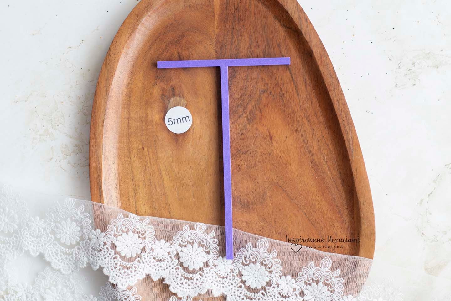 T-formet linjal for albumomslag 5mm