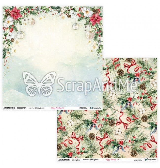 Scrapandme - Happy Holidays 12x12"