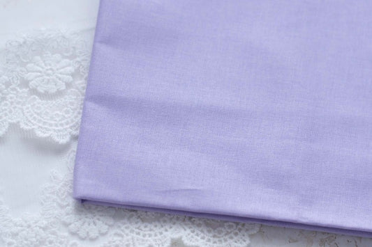 Ferdig stivnet bomullsstoff – perfekt til stoffblomster - Lyslilla