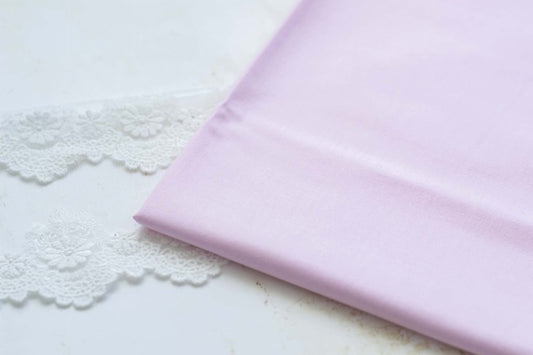 Ferdig stivnet bomullsstoff – perfekt til stoffblomster - lysrosa