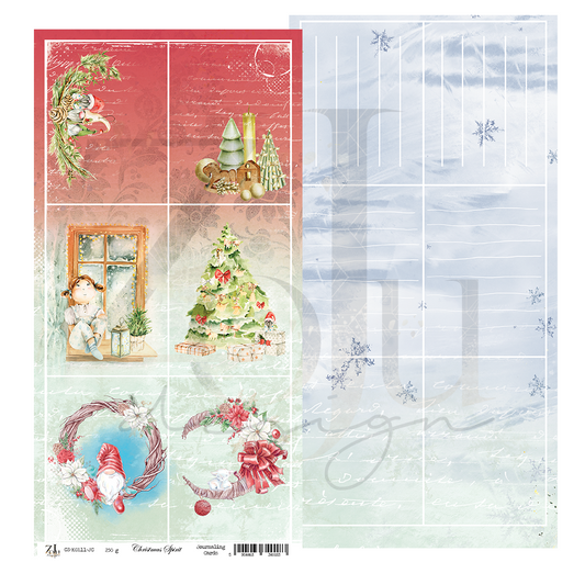 ZOJUdesign - Christmas Spirit Journalkort