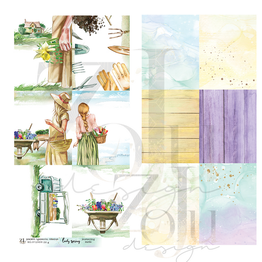 ZojuDesign - Lady Spring - journalkort