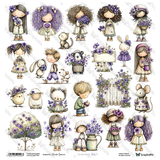 Scrapandme - Lovely Day in Violet - kids 1