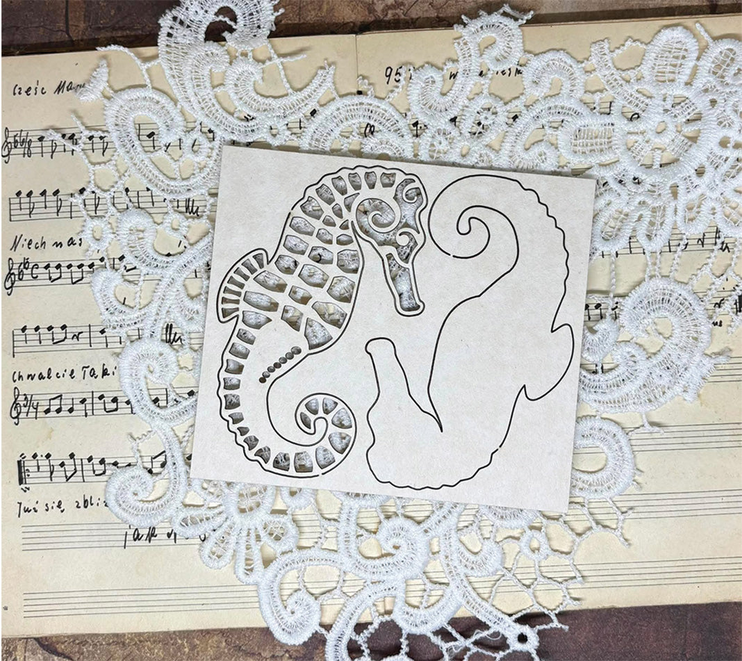 AlchemyofArt - Chipboard - Sjøhest