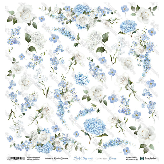 Scrapandme - Lovely Day 12x12" - flowers