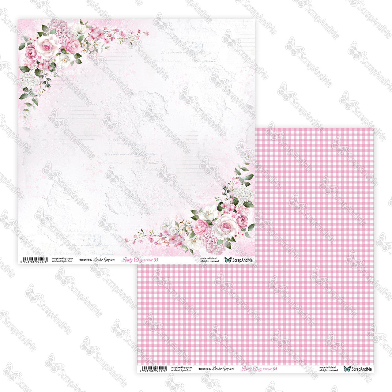Scrapandme - Lovely Day in Pink - 12x12"
