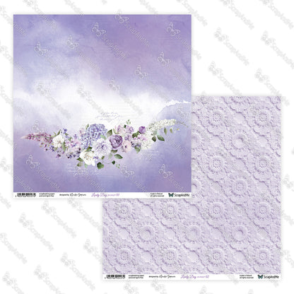 Scrapandme - Lovely Day in Violet - 12x12"