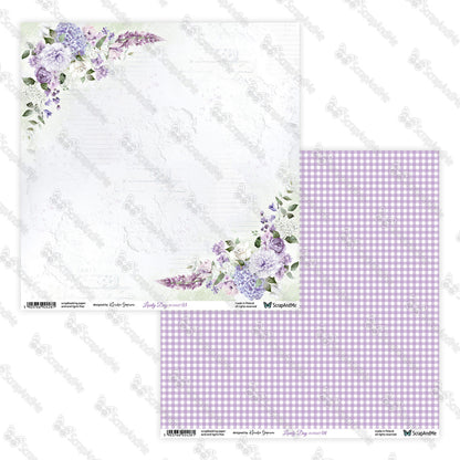 Scrapandme - Lovely Day in Violet - 12x12"
